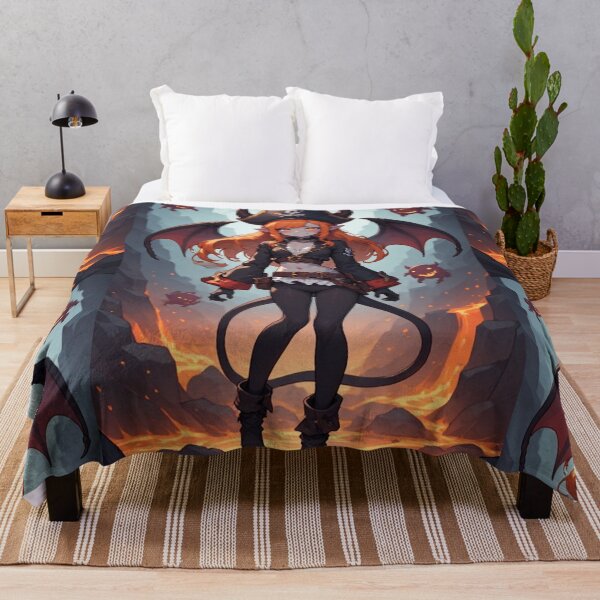 Item preview, Anime demon girl and lava monsters designed and sold by ArtsJulian.