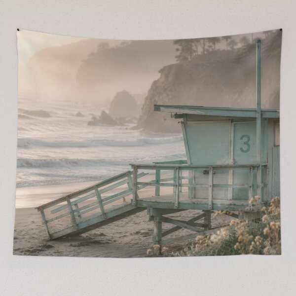 Item preview, California Foggy Coast Watercolor Landscape Coastal Wall Art designed and sold by TheSlowShore.