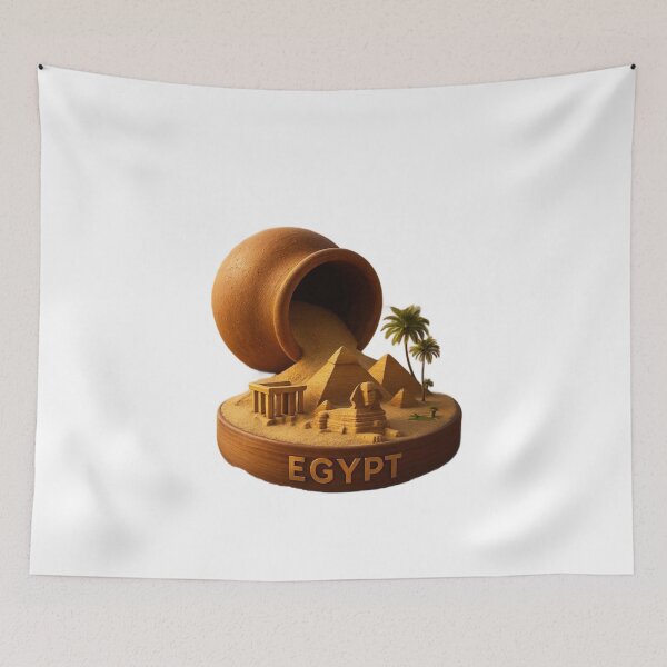 Item preview, Viajes a Egipto: Pirámides y Esfinge al atardecer en el desierto. designed and sold by 4U---Store.