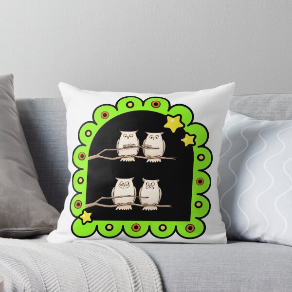 Item preview, Funny Owls and Worms Cartoon designed and sold by waikibi ⭐⭐⭐⭐⭐.