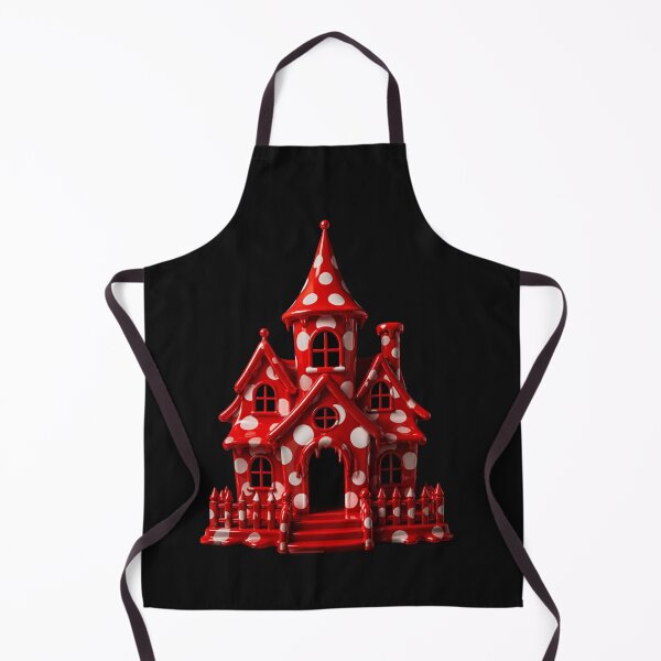 Item preview, Polka Dot Haunted House Spooky Mansion designed and sold by YourColorsWall.