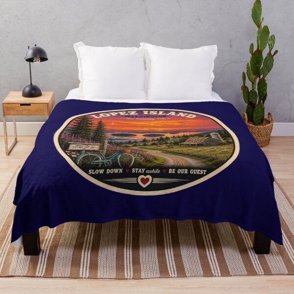 Item preview, Lopez Island Washington Vintage Travel Badge Friendly Isle designed and sold by Swanny's Custom T-shirt and Gift Designs.