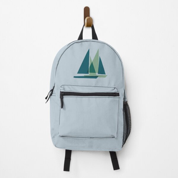 Item preview, Abstract Sailboat Minimalist Geometric Coastal Wall Art designed and sold by KiwiRider.