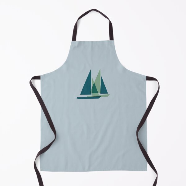 Item preview, Abstract Sailboat Minimalist Geometric Coastal Wall Art designed and sold by KiwiRider.