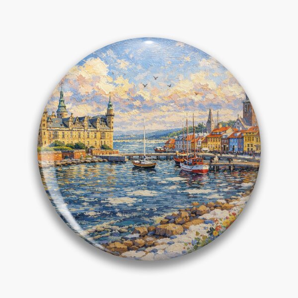Item preview, A painting of Helsingor, Denmark – A Beautiful place in Europe. designed and sold by GalleryKauffeld.