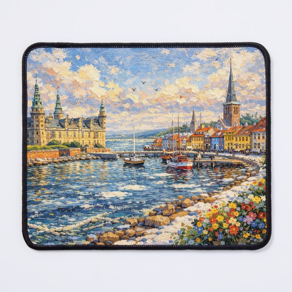 Item preview, A painting of Helsingor, Denmark – A Beautiful place in Europe. designed and sold by GalleryKauffeld.