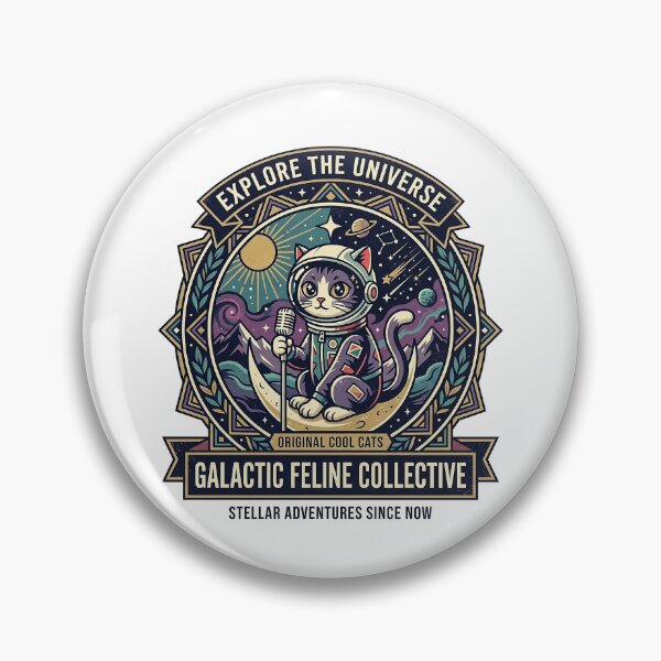 Item preview, Galactic Feline Explorer – Vintage Space Cat Astronaut Adventure designed and sold by cannsuh.