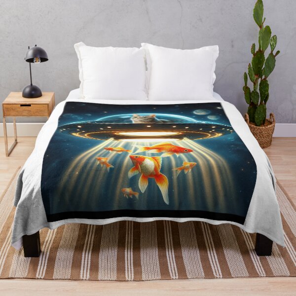 Item preview, v2 UFO, Cat and Fish for iPhone Pro Samsung Cases designed and sold by JL Studio - Cozy Arts.
