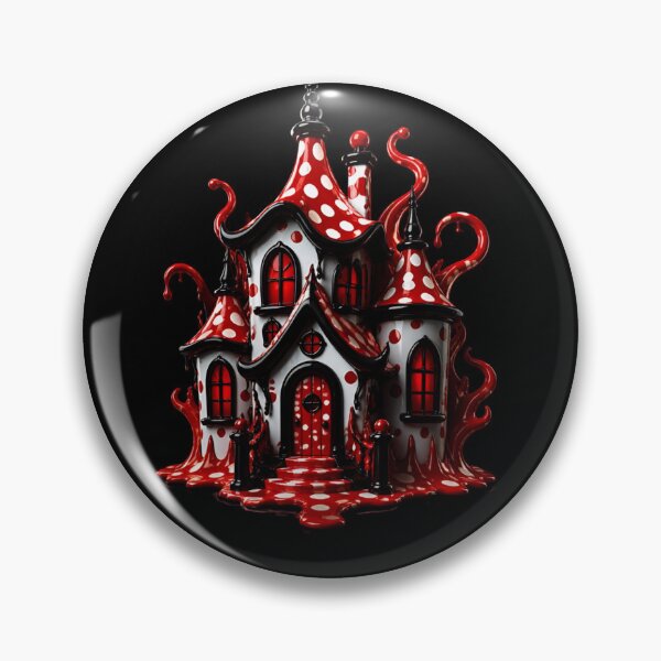 Item preview, Tentacle Haunted Mansion Polka Dot Spooky Castle designed and sold by YourColorsWall.