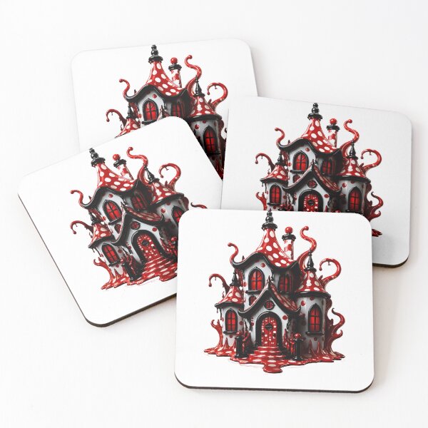 Item preview, Tentacle Haunted Mansion Polka Dot Spooky Castle designed and sold by YourColorsWall.