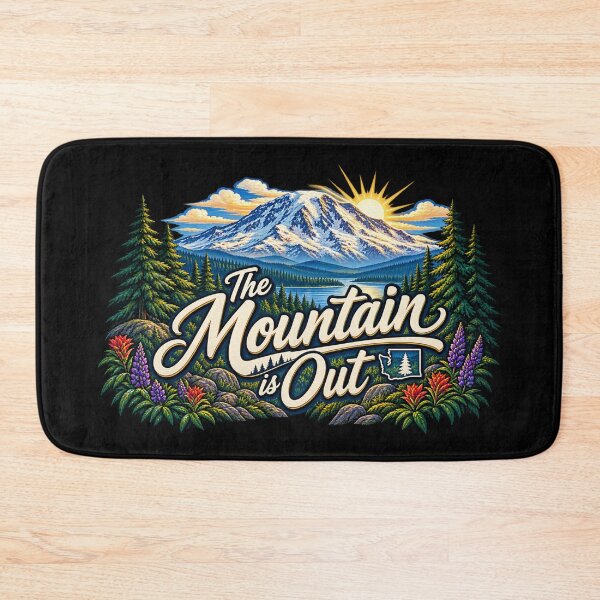 Item preview, The Mountain Is Out – Mount Rainier Washington PNW Adventure designed and sold by getpressedshirt.