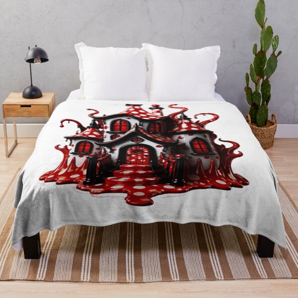 Item preview, Tentacle Haunted Mansion Polka Dot Spooky Castle designed and sold by YourColorsWall.