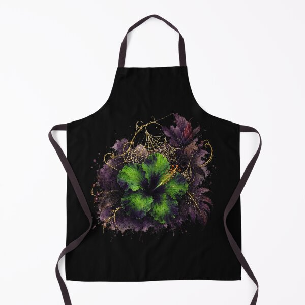 Item preview, Spider Web Hibiscus | Gothic Halloween Botanical Art | Tropical Floral Illustration designed and sold by IamNolmo.