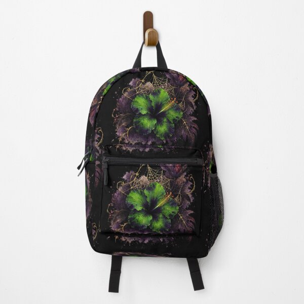 Item preview, Spider Web Hibiscus | Gothic Halloween Botanical Art | Tropical Floral Illustration designed and sold by IamNolmo.