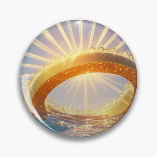 Item preview, Golden Ring Rising from the Ocean. designed and sold by fbtrisha.