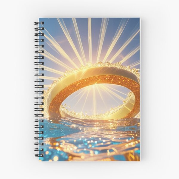 Item preview, Golden Ring Rising from the Ocean. designed and sold by fbtrisha.
