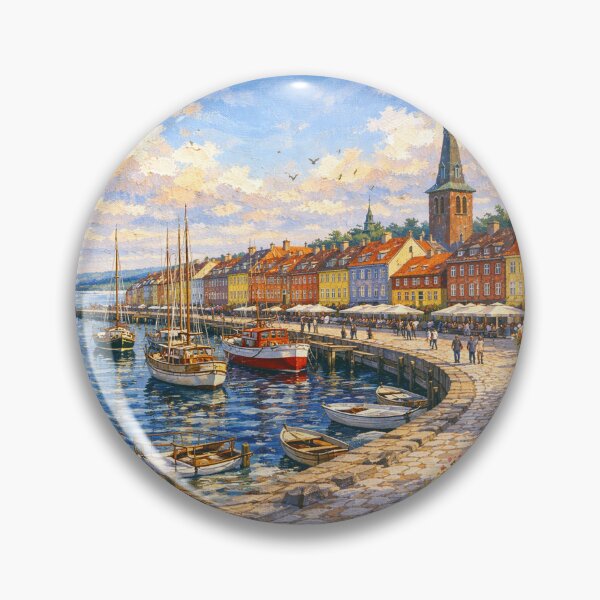 Item preview, Helsingor harbour painting, Denmark – A Beautiful place in Europe. designed and sold by GalleryKauffeld.