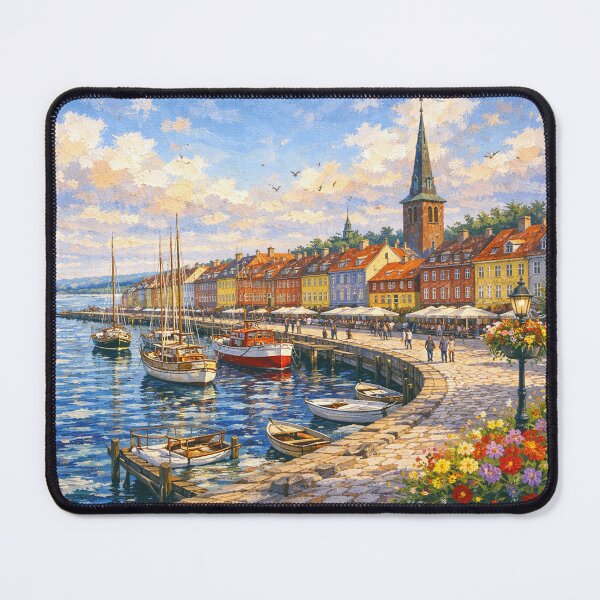 Item preview, Helsingor harbour painting, Denmark – A Beautiful place in Europe. designed and sold by GalleryKauffeld.