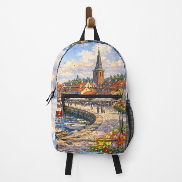 Item preview, Helsingor harbour painting, Denmark – A Beautiful place in Europe. designed and sold by GalleryKauffeld.