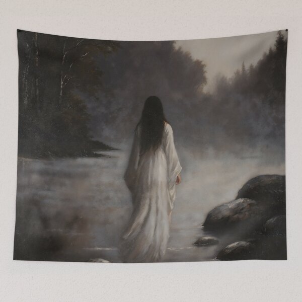 Item preview, Ghost Woman Walking Through Mist designed and sold by DarkHolyQueen.