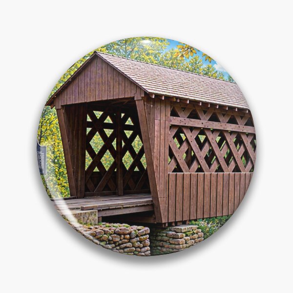 Item preview, Poole's Mill Covered Bridge sticker designed and sold by gotucoveredart.