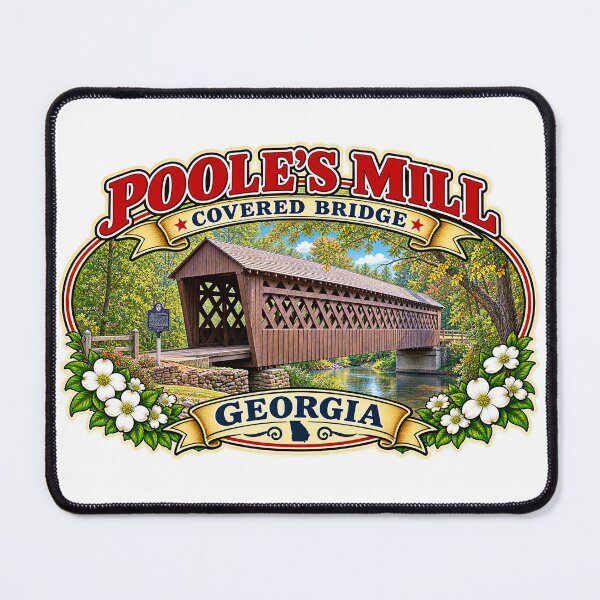 Item preview, Poole's Mill Covered Bridge sticker designed and sold by gotucoveredart.