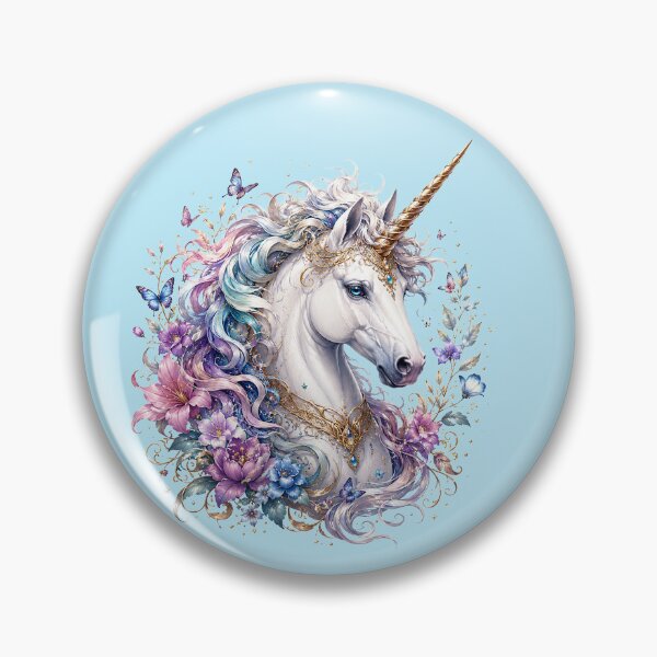 Item preview, Majestic Unicorn - Enchanted Floral Fantasy Art designed and sold by Roberto Triolo.