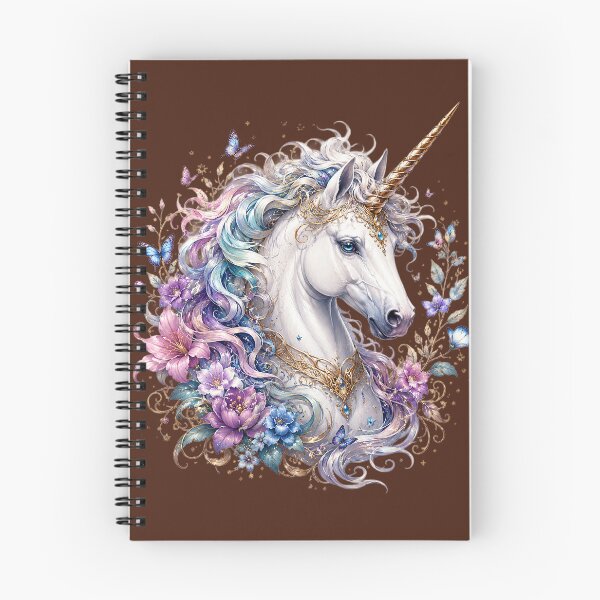 Item preview, Majestic Unicorn - Enchanted Floral Fantasy Art designed and sold by Roberto Triolo.