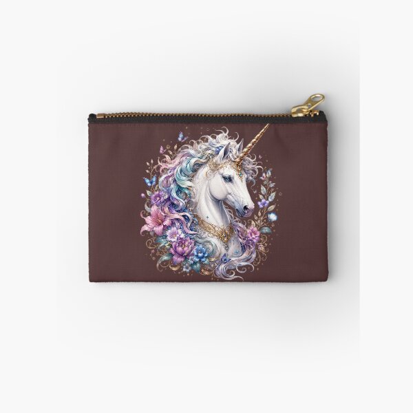 Item preview, Majestic Unicorn - Enchanted Floral Fantasy Art designed and sold by Roberto Triolo.