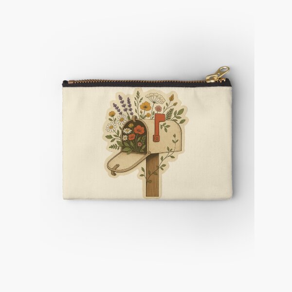 Item preview, Vintage Mailbox Filled With Wildflowers Illustration designed and sold by ITCHAWAWAA.