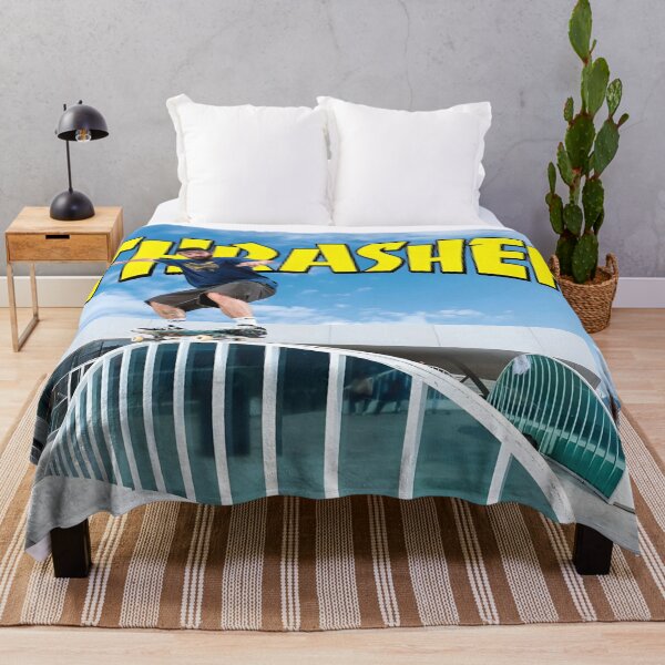 Item preview, Thrasher Skateboard Skate Design Art Print Poster Wall Tee Vest designed and sold by Cool Robot Bro..