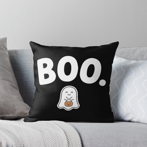 Item preview, Cute Halloween Ghost With Pumpkin Trick Or Treat designed and sold by Amir Faysal.