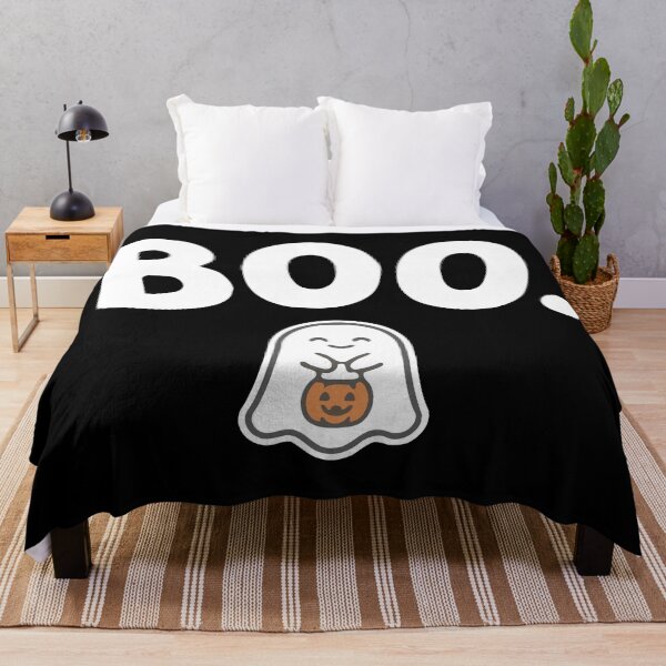 Item preview, Cute Halloween Ghost With Pumpkin Trick Or Treat designed and sold by Amir Faysal.