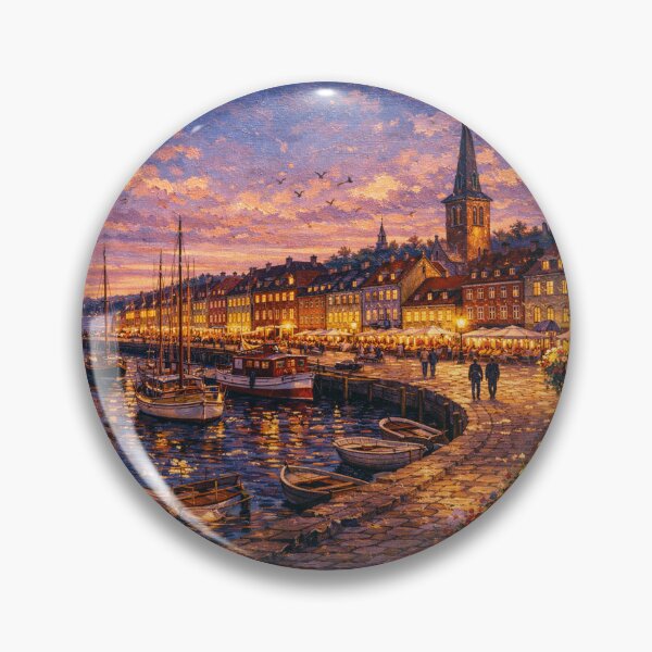 Item preview, Helsingor by night painting, Denmark – A Beautiful place in Europe. designed and sold by GalleryKauffeld.