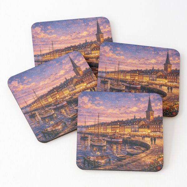Item preview, Helsingor by night painting, Denmark – A Beautiful place in Europe. designed and sold by GalleryKauffeld.