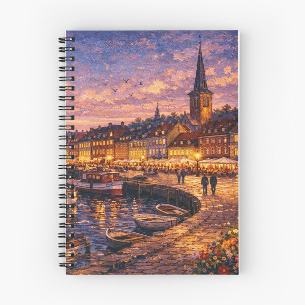 Item preview, Helsingor by night painting, Denmark – A Beautiful place in Europe. designed and sold by GalleryKauffeld.