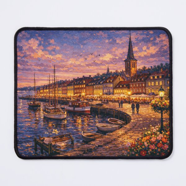Item preview, Helsingor by night painting, Denmark – A Beautiful place in Europe. designed and sold by GalleryKauffeld.