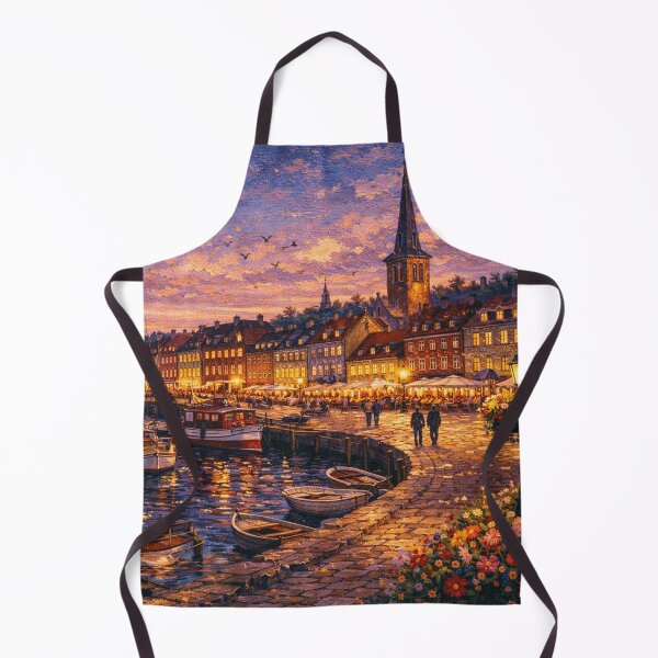 Item preview, Helsingor by night painting, Denmark – A Beautiful place in Europe. designed and sold by GalleryKauffeld.