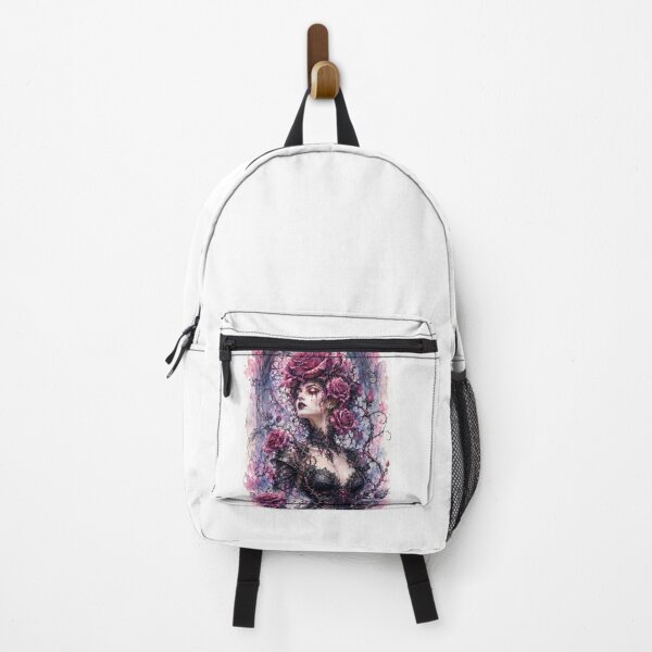 Item preview, Gothic rose personified in watercolor designed and sold by Axokris.