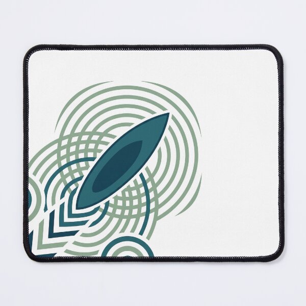Item preview, Canoe Water Ripples Geometric Kayak Paddling Line Art designed and sold by KiwiRider.