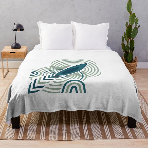 Item preview, Canoe Water Ripples Geometric Kayak Paddling Line Art designed and sold by KiwiRider.