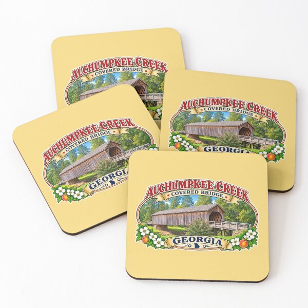 Item preview, Auchumpkee Creek Covered Bridge sticker designed and sold by gotucoveredart.