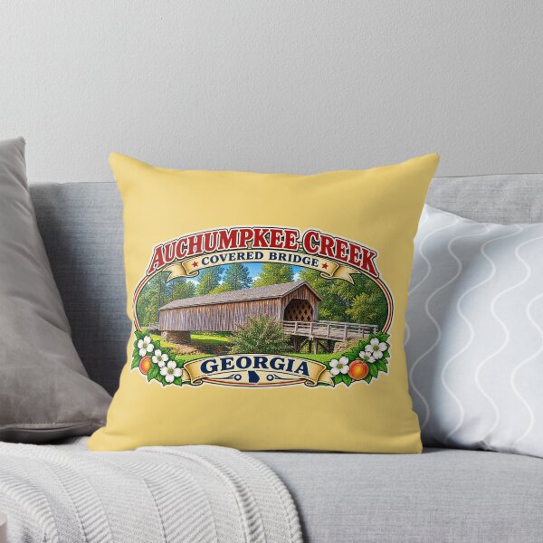 Item preview, Auchumpkee Creek Covered Bridge sticker designed and sold by gotucoveredart.