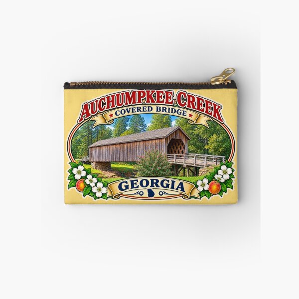 Item preview, Auchumpkee Creek Covered Bridge sticker designed and sold by gotucoveredart.