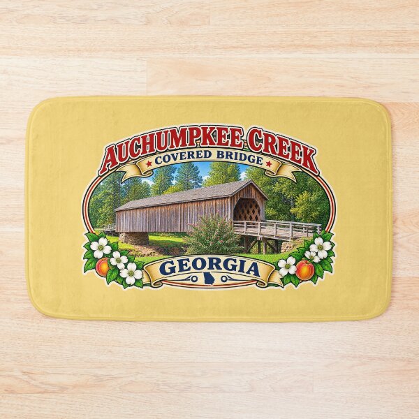 Item preview, Auchumpkee Creek Covered Bridge sticker designed and sold by gotucoveredart.