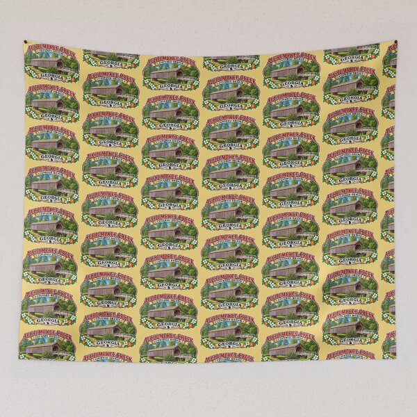 Item preview, Auchumpkee Creek Covered Bridge sticker designed and sold by gotucoveredart.