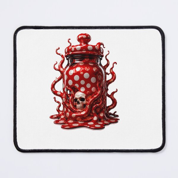 Item preview, Tentacle Skull Potion Jar Polka Dot Gothic Jar designed and sold by YourColorsWall.