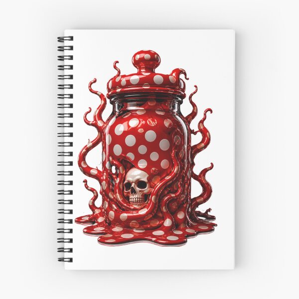 Item preview, Tentacle Skull Potion Jar Polka Dot Gothic Jar designed and sold by YourColorsWall.