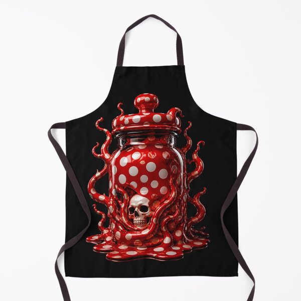 Item preview, Tentacle Skull Potion Jar Polka Dot Gothic Jar designed and sold by YourColorsWall.