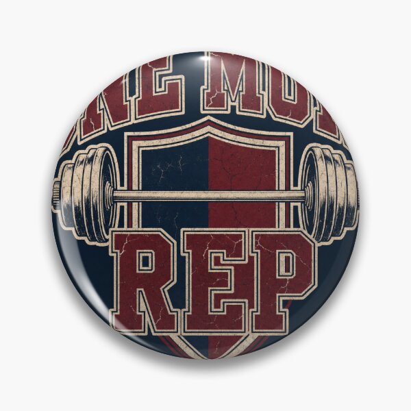 Item preview, One More Rep Gym Motivation Retro Varsity Athletic Fitness Lettering designed and sold by Viviglow.